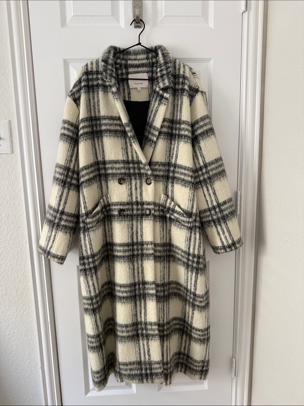 cinq a sept Pea Coat size L
